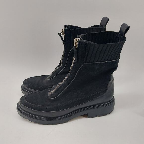 Sam Edelman Leone Lug Zipper Sole Chelsea Boots Size 8.5 M - Picture 1 of 8